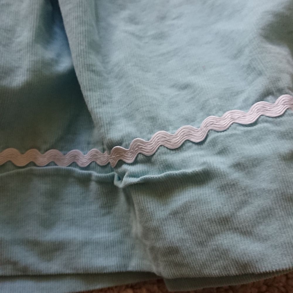 Marmellata light Blue CORDUROY Santa Smocked Bishop Dress size 2T - Picture 7 of 11